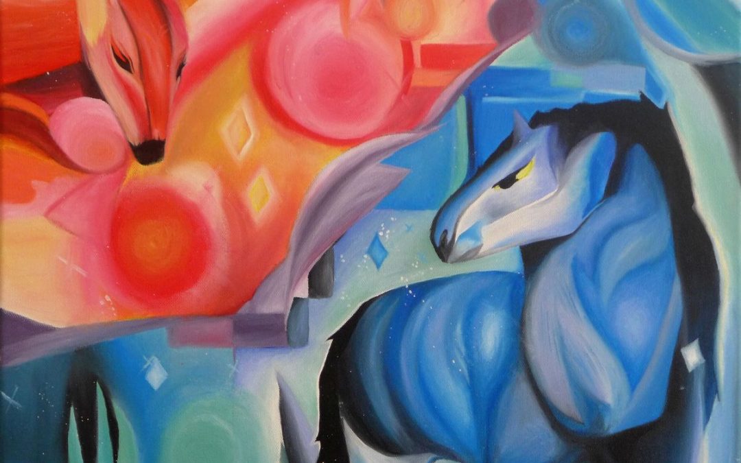 Abstraktionen und Portraits