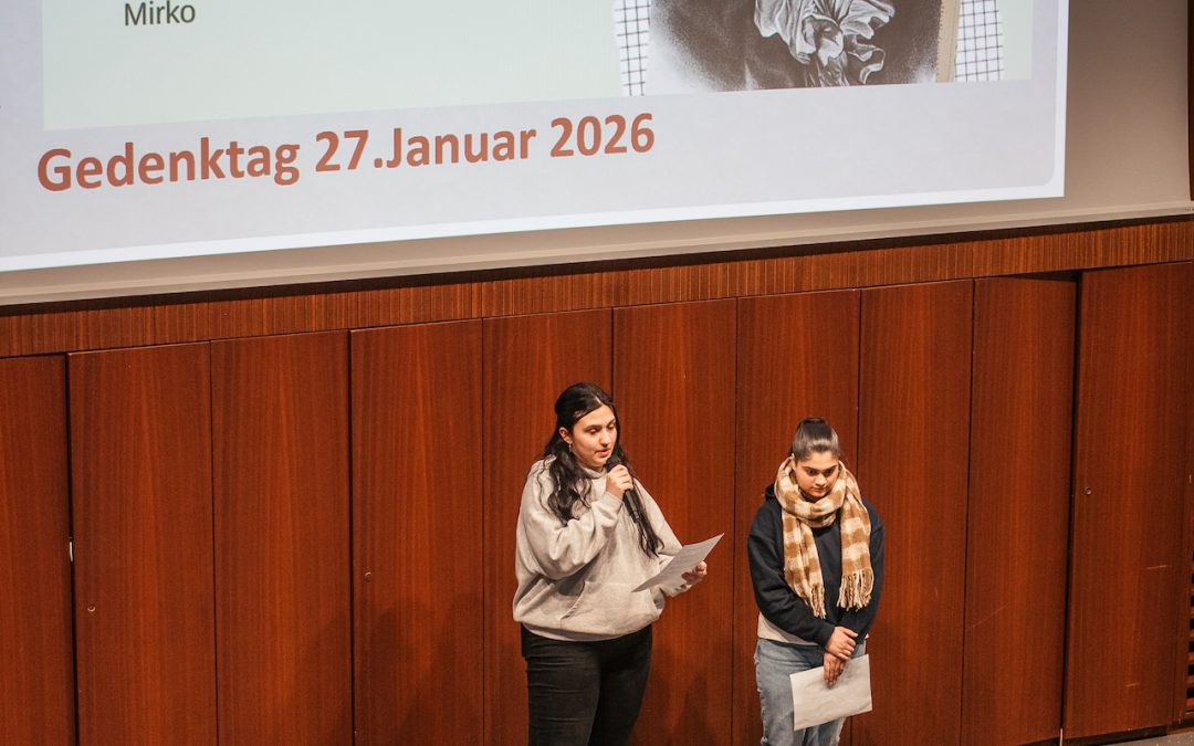 Engagierte GSO-Schüler bei der Gedenkveranstaltung zum Holocaust-Gedenktag