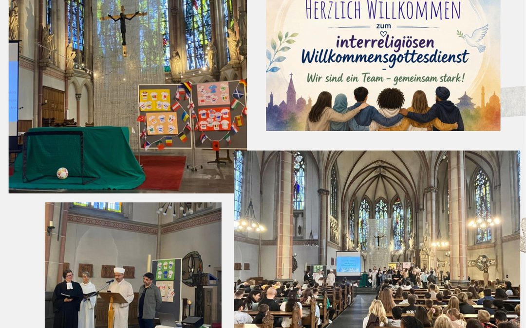 „Wir sind ein Team – gemeinsam stark!“ – Interreligiöser Willkommensgottesdienst unserer neuen 5. Klassen